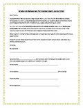 Junior Choir Permission Form Junior Choir Permission Form