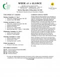 Parent Week at a Glance - Week of November 14-18 Parent Week at a Glance - Week of November 14-18