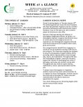 Parent Week at a Glance - Week of January 23-27 Parent Week at a Glance - Week of January 23-27