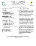 Parent Week at a Glance - Week of April 17-21 Parent Week at a Glance - Week of April 17-21