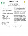 Parent Week at a Glance - Week of May 8-12 Parent Week at a Glance - Week of May 8-12
