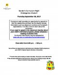 Curriculum Night 2017 Curriculum Night 2017