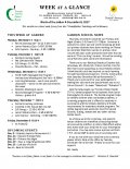 Parent Week at a Glance - Week of Dec 4-8 Parent Week at a Glance - Week of Dec 4-8