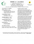 Parent Week at a Glance - Week of Jan 15-19, 2018