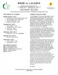 Parent Week at a Glance - Week of April 30-May 4 Parent Week at a Glance - Week of April 30-May 4