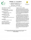 Parent Week at a Glance - Week of June 4-8 Parent Week at a Glance - Week of June 4-8
