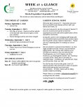 Parent Week at a Glance - 2018-09-03 Parent Week at a Glance - 2018-09-03